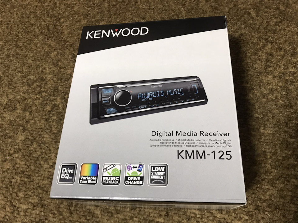 Магнітол Kenwood KMM 125 і Колонки Kicx PD 6.2 1