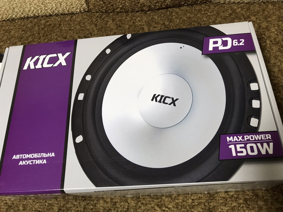 Магнітол Kenwood KMM 125 і Колонки Kicx PD 6.2 2