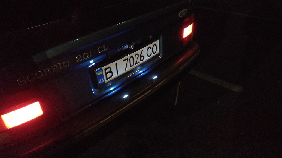 Заміна ламп підсвічування салону та номера 4