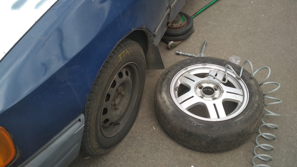 Купив литі диски R15 + установка літньої гуми 1