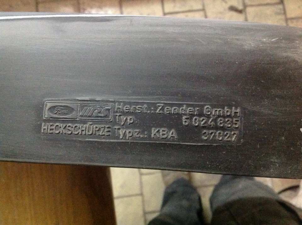 Імплпнтація RS накладки на зад. бампер Mk3 3