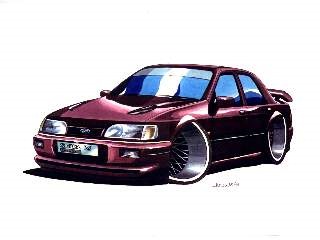 Ford Sierra Cartoon 4