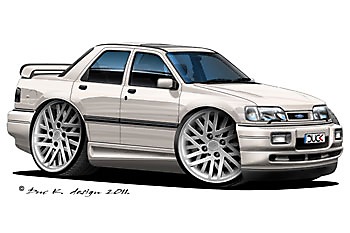 Ford Sierra Cartoon 1