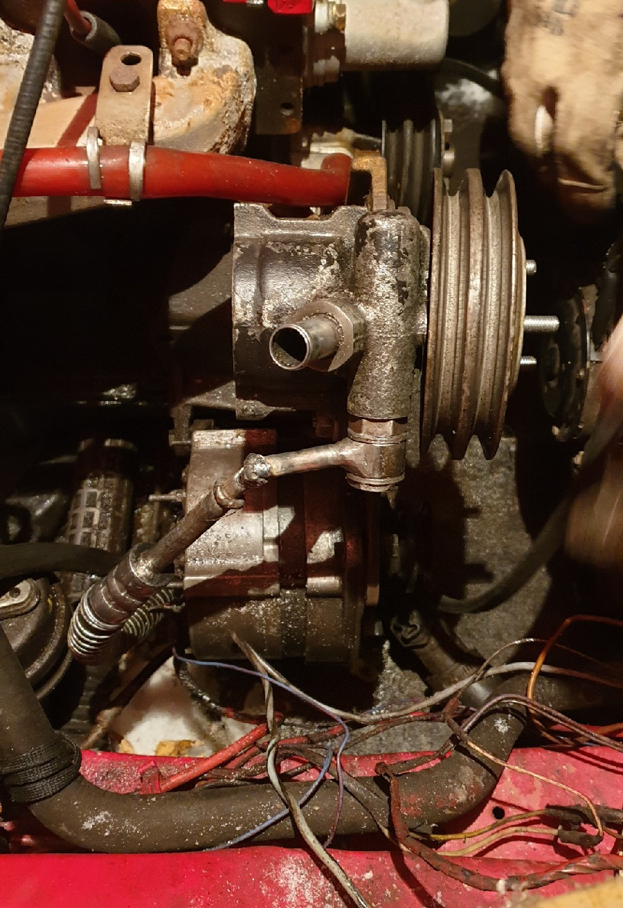 Насос ГУР з DOHC на OHC установка 1
