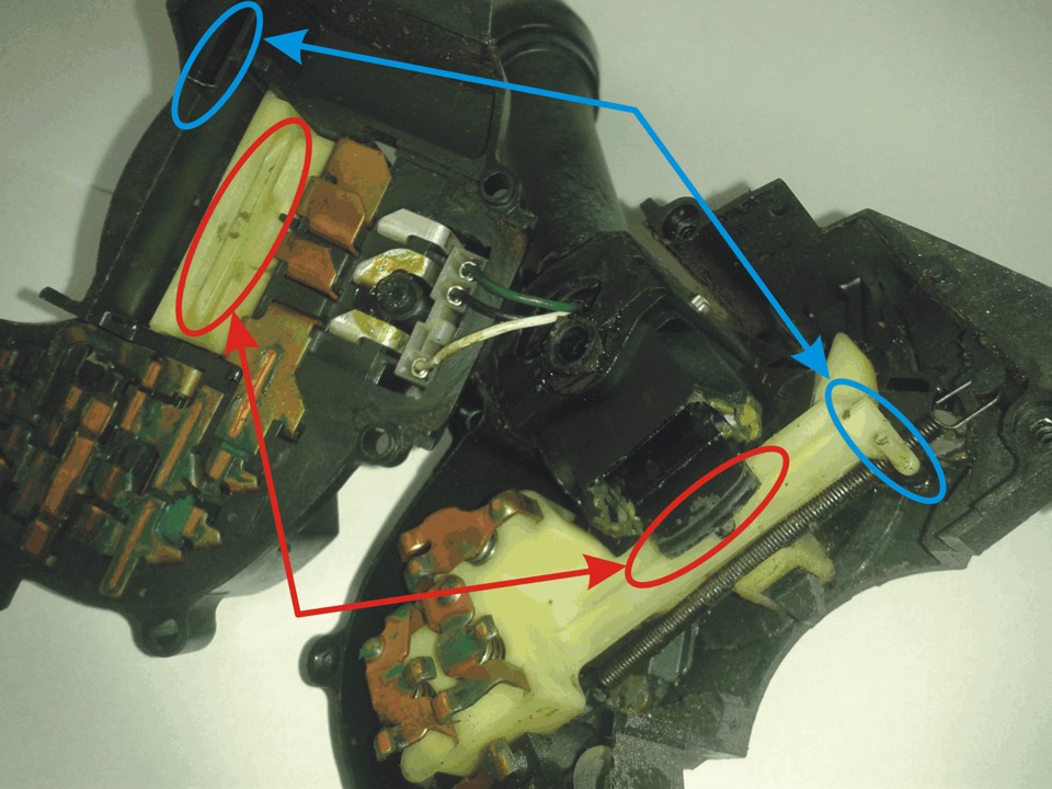 Ремонт подрулевого переключателя ( Multifunctional Switch F2DC13K359AA) 5