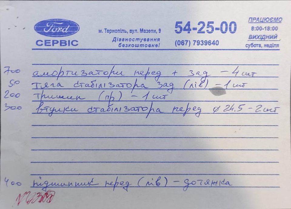 Планове ТО ходової, заміна амортизаторів 1