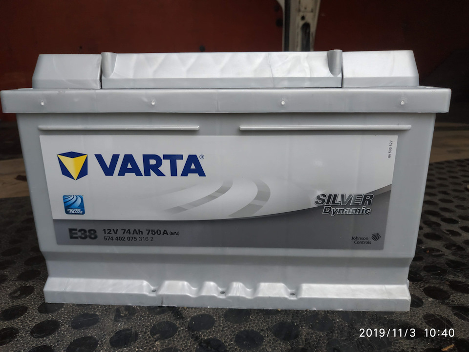 Заміна АКБ, Varta Silver Dynamic 74 Ah 750A х 2 2