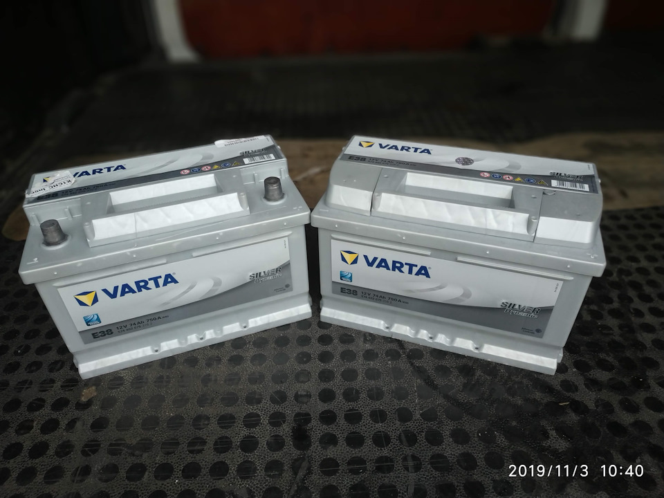 Заміна АКБ, Varta Silver Dynamic 74 Ah 750A х 2 1