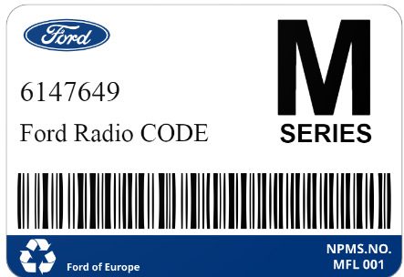 Розблокування магнітол Ford Radio Code M-series (FREE) 1