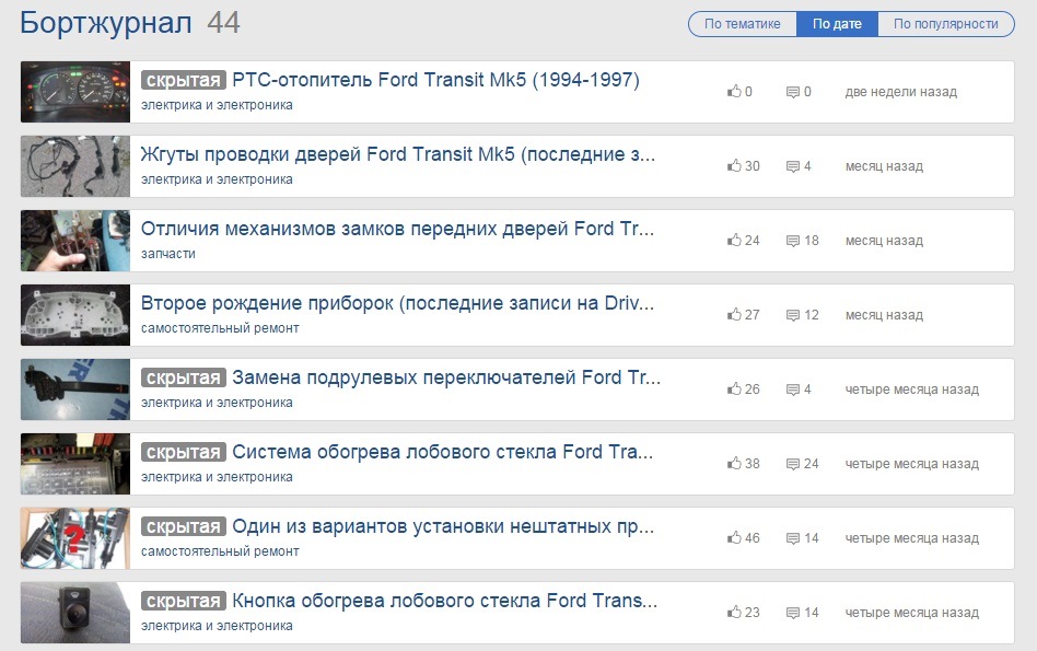 (тимчасова) Архів записів БЖ 1