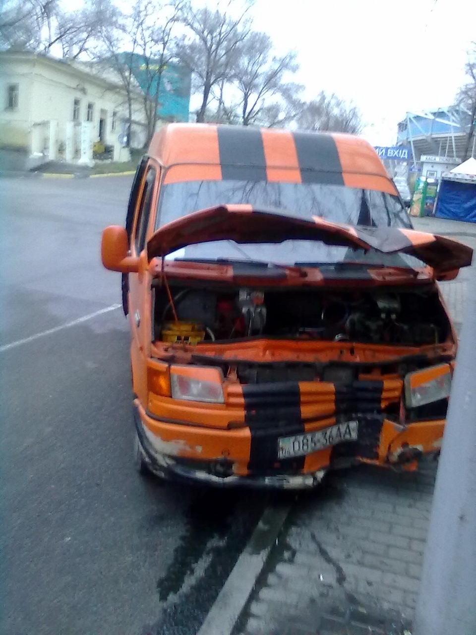 не розмінився зі стовпом)) 2