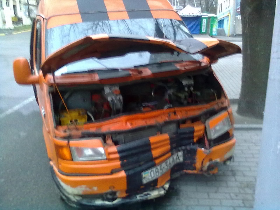 не розмінився зі стовпом)) 1