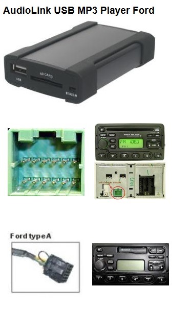 USB, Card Reader, МР3 для штатної магнітоли 6000CD 1