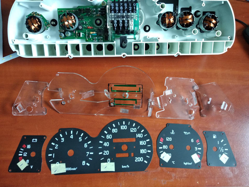 Приладова панель ГАЗ 3110 RAR AP 60.3801. Боротьба з підсвічуванням. 4