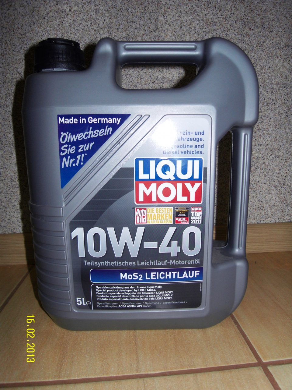 переходимо на олію LIQUI MOLY MoS2 Leichtlauf10W-40 1