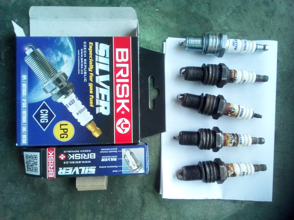 80000 км зі свічками Brisk Silver 1