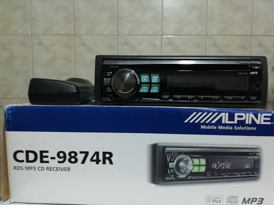 Автомагнітола ALPINE CDE-9874R+ Bluetooth KCE-350BT 1