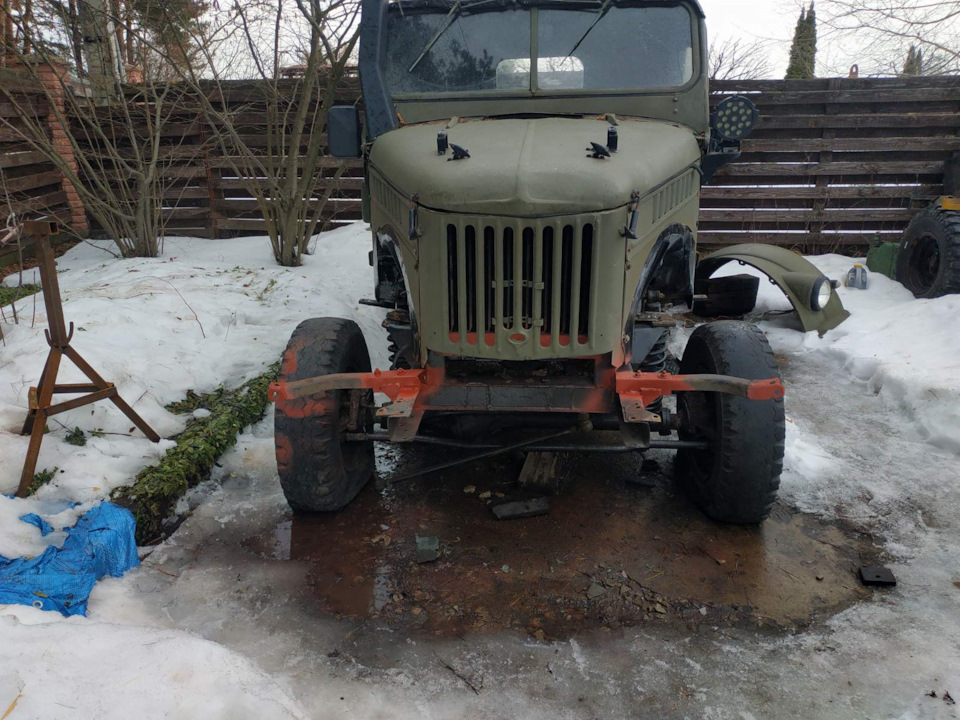 Газ69 Зелений кріплення передніх крил або старі вуса на новий лад 3