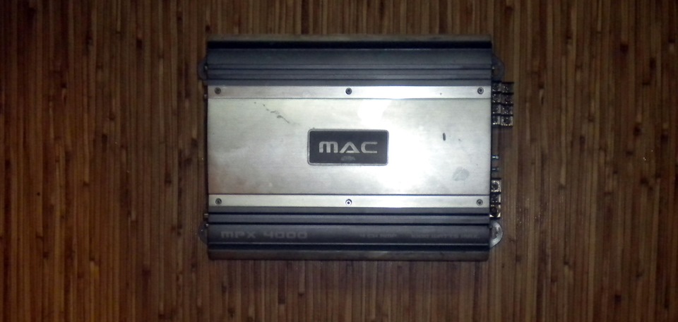 поставив підсилювач Mac Audio MPX 4000 3
