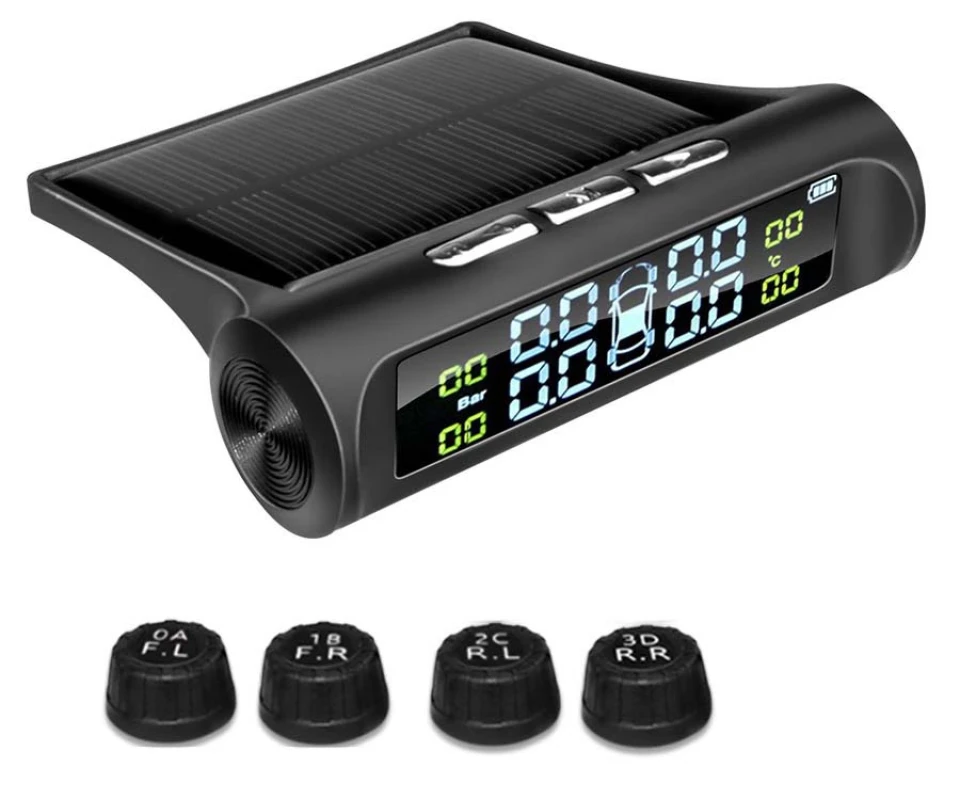 Плюшки для коліс (Датчики тиску шин TPMS та Портативний автокомпресор)