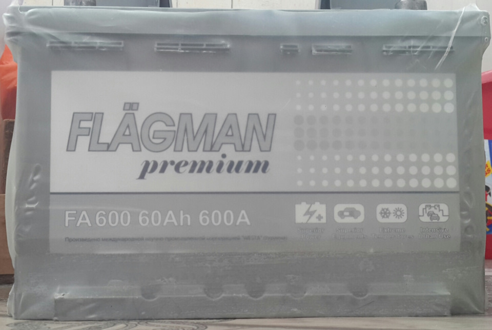 Автомобільний акумулятор FLAGMAN 6СТ-60 АзЕ Premium 🔱 для geely ck-2 3
