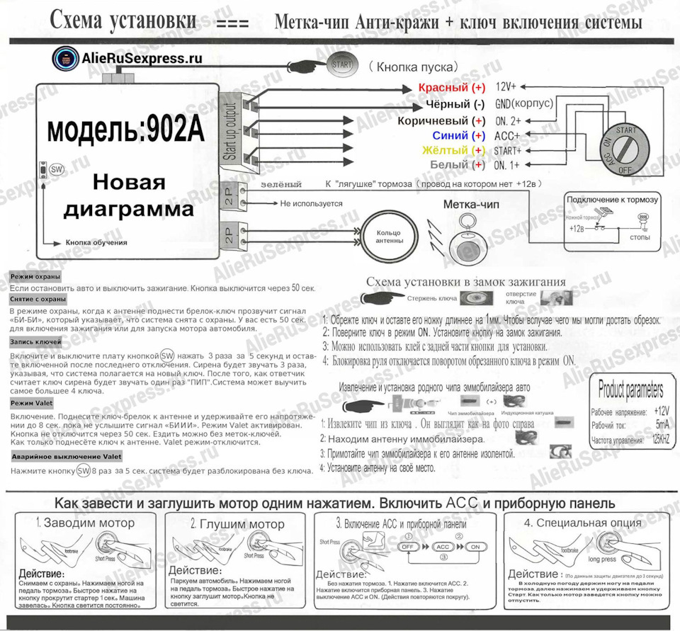 Кнопка Start Stop Geely CK1 2