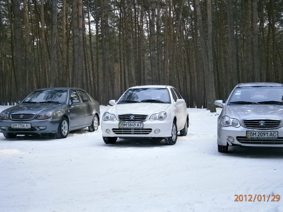Зима, сонце, ліс і звичайно ж Geely 5