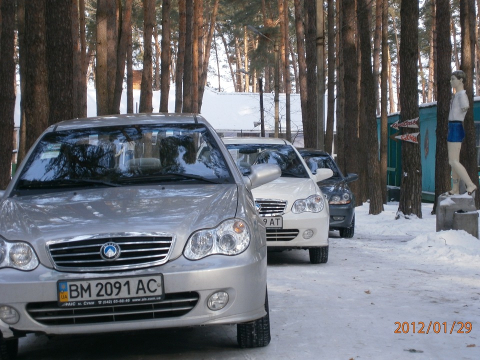 Зима, сонце, ліс і звичайно ж Geely 2