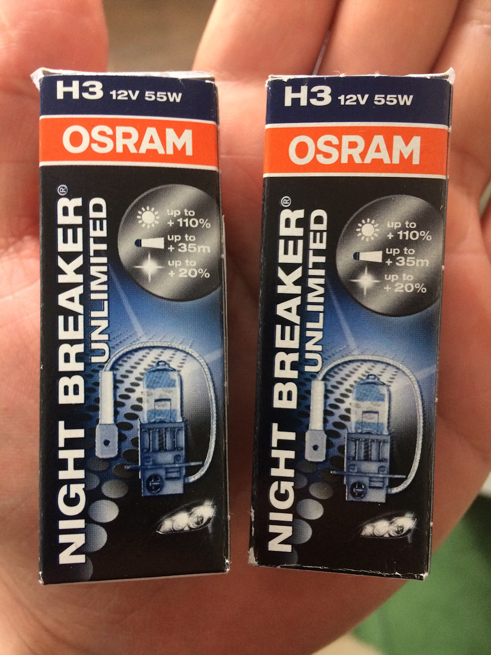 Лампи в ПТФ Osram H3 Night Breaker Unlimited 12V 55W 3