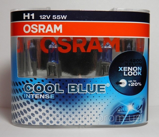 Заміна лампочок Osram Cool Blue Intense (4200K) H1, H3 1