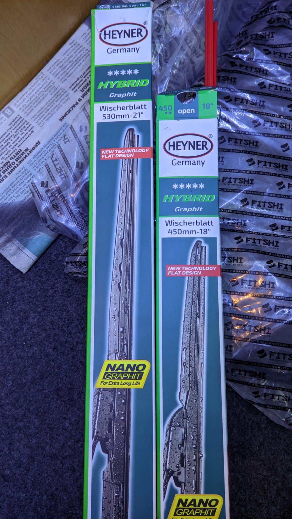 2. Гібридні щітки склоочисника Heyner Hybrid Graphit 1