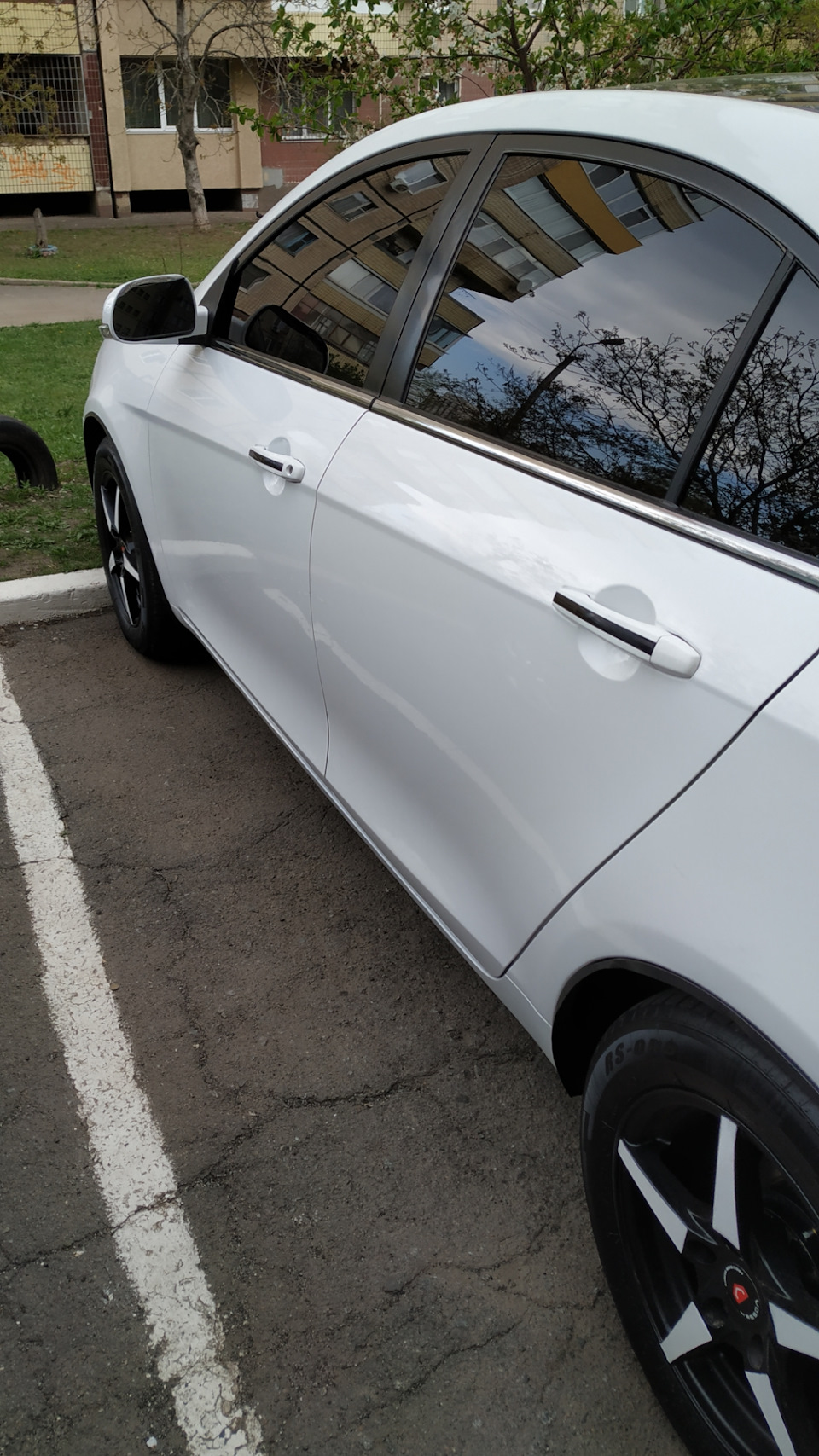 Хром на Ручках Дверей Emgrand EC7 4