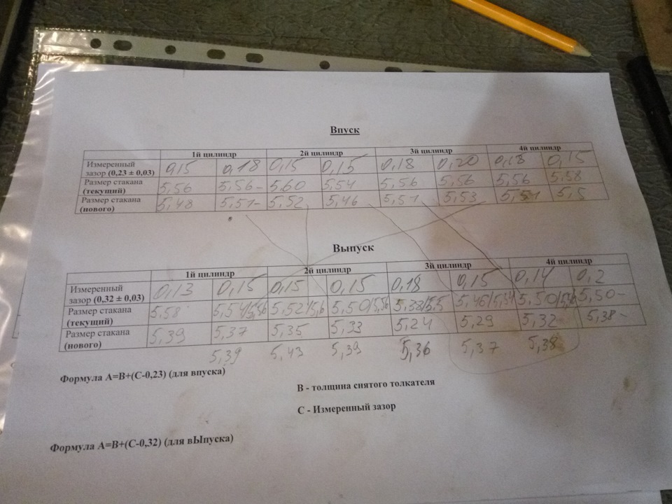 Регулювання зазорів клапанів 5