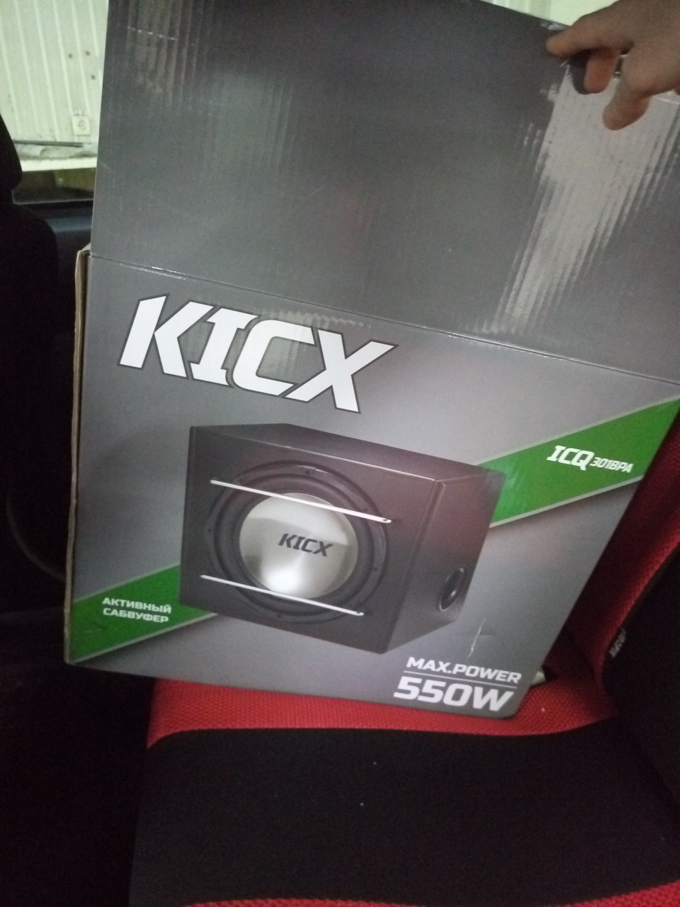 Сабвуфер KICX ICQ 301BPA на MK Cross 1