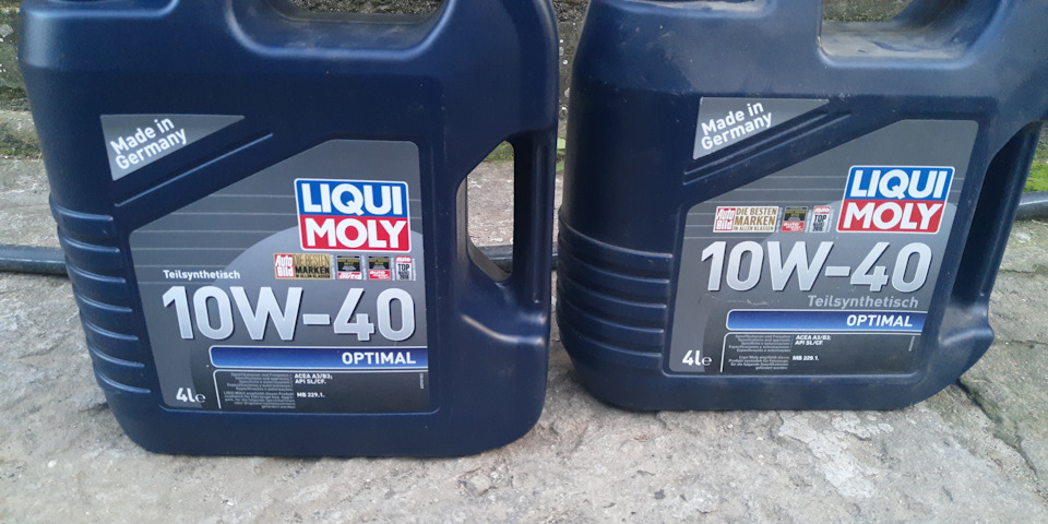 Liqui moly optimal oil replacement 10w-40 1