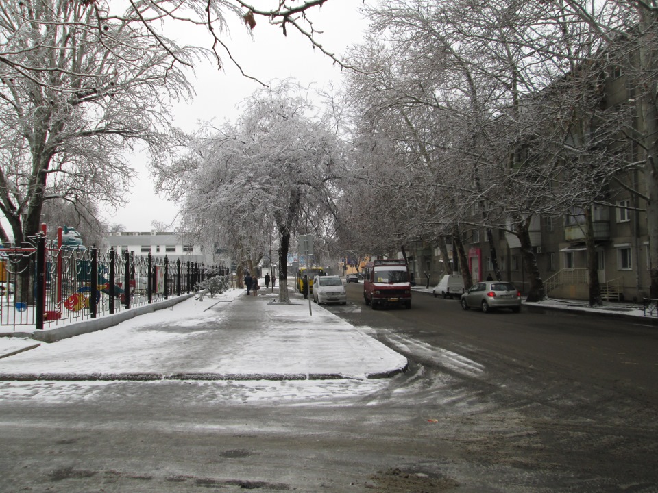 Перший сніг в Одесі 1