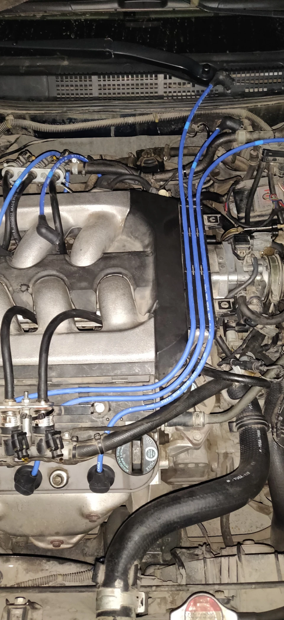 міняю силові дроти на NGK RCHE86