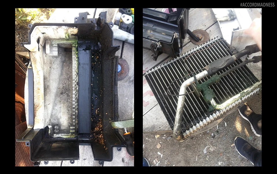 Випарник дав текти/ Evaporator leaked.
