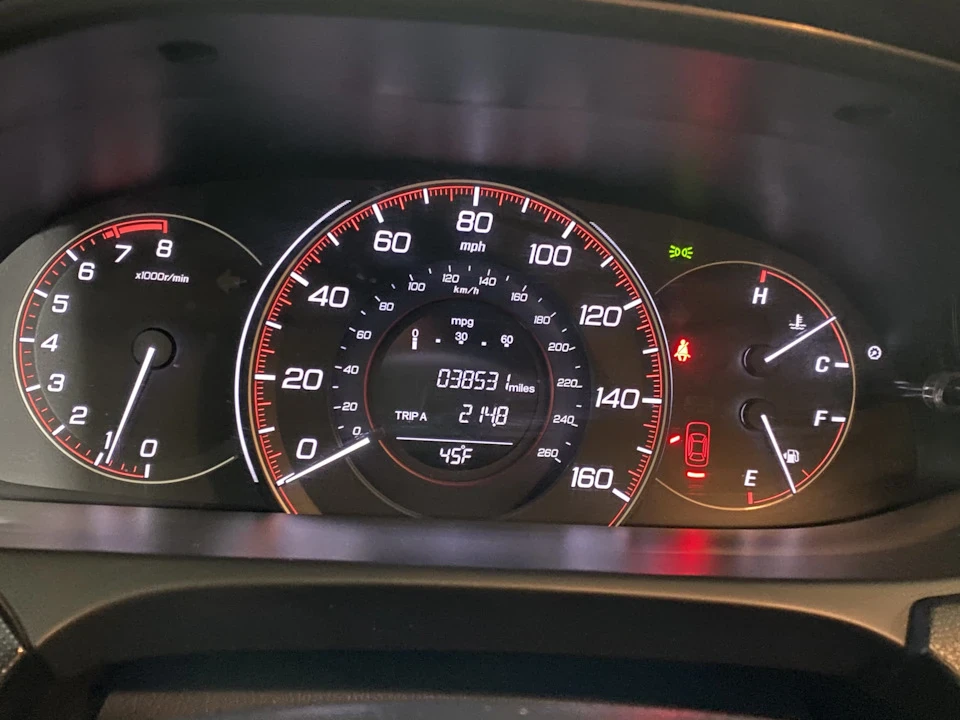 Шкала спідометра в км