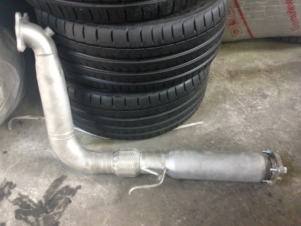 Downpipe + фільтр K&N 1