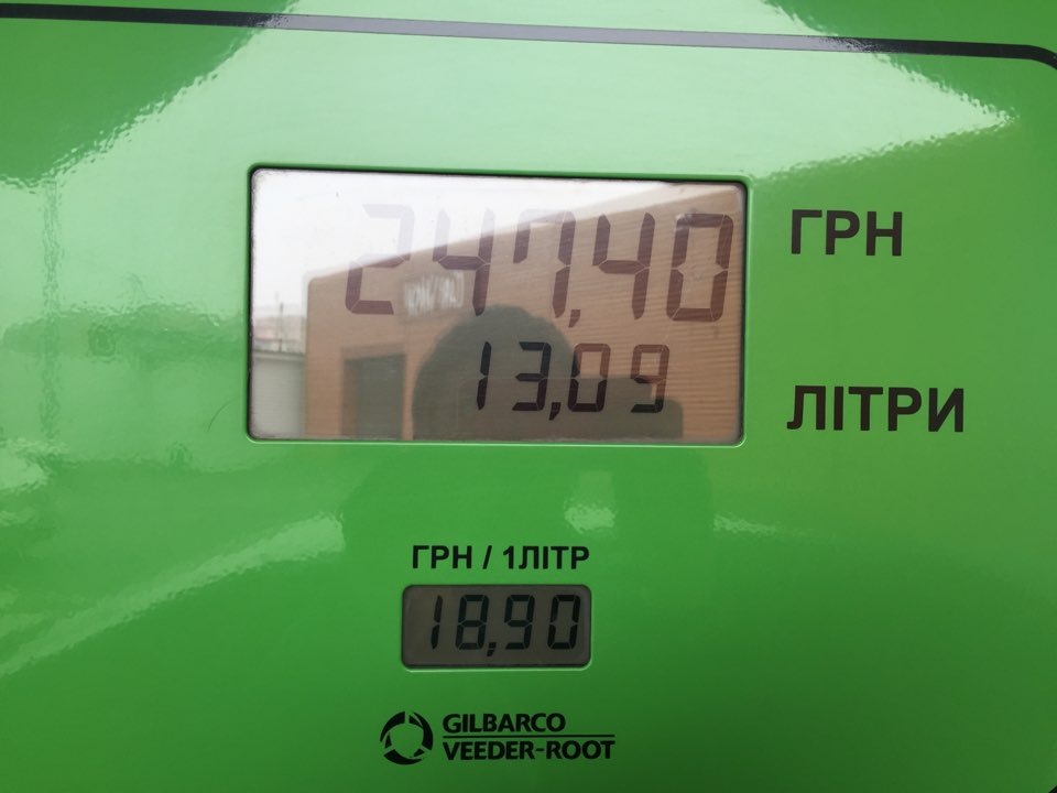 Витрата на 100 км по місту 1