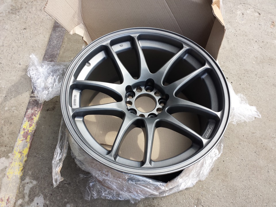 Вага дисків cr kai R18 9.5J і фарбування gunmetal mat 5