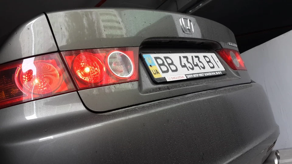 Світлодіодне підсвічування заднього номера