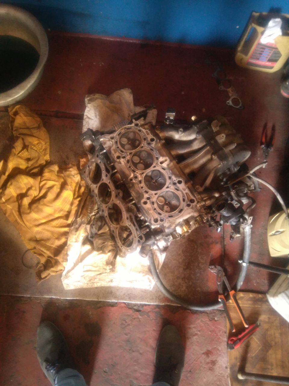 Заміна прокладки ГБЦ. Шліфування головки на 0,10. Тепер не працює VTEC 1