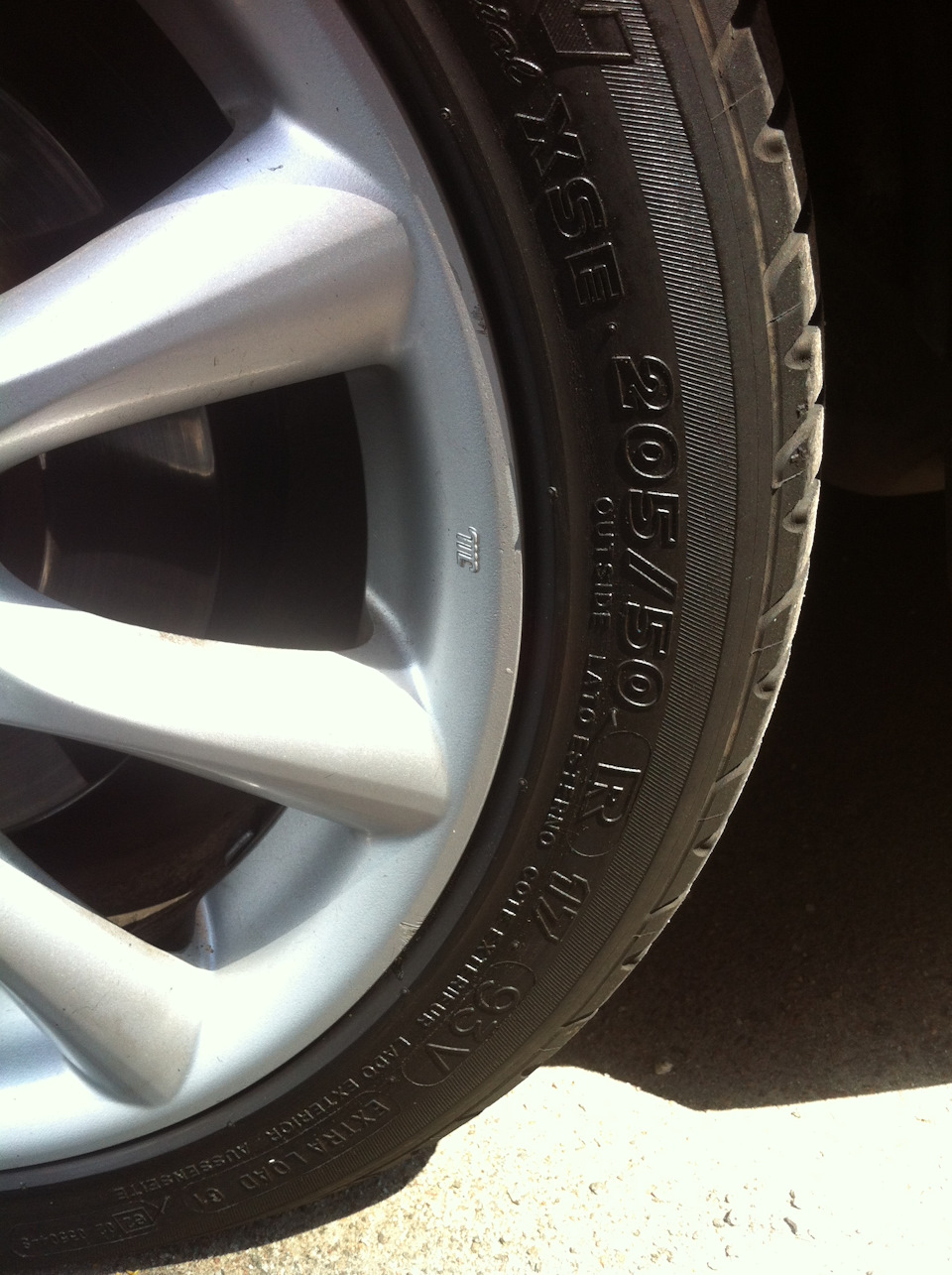 з 225/45 r17 на 205/50 r17 1