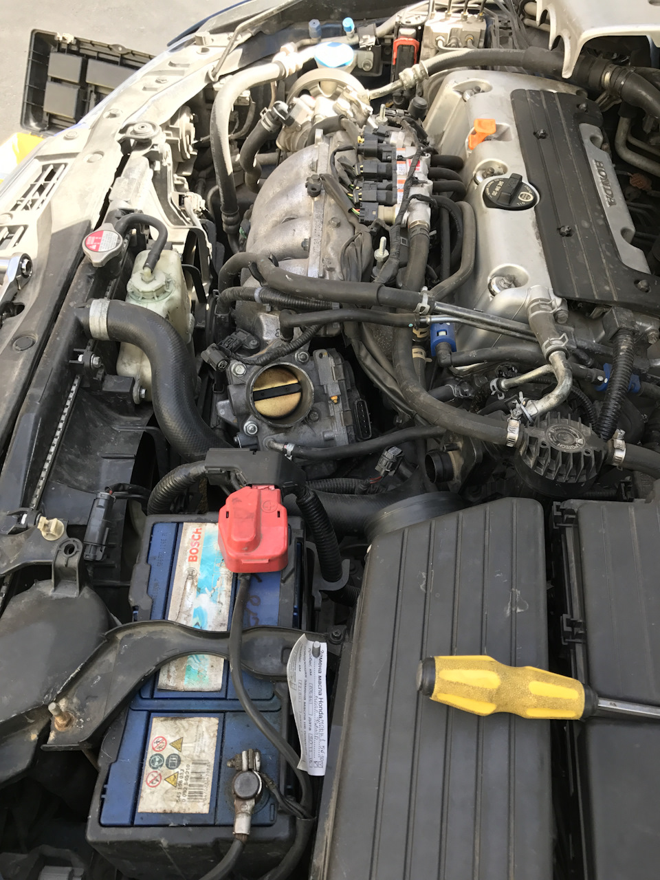 Установка дроселя від Acura TSX рестайл (68mm) + термопрокладки 3