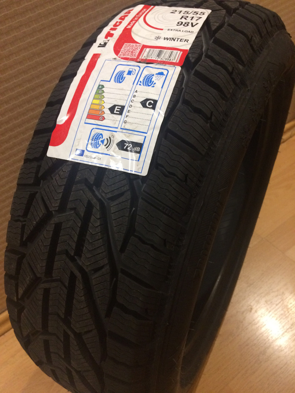TIGAR WINTER 215/55 R17 98V індекс борту XL 1