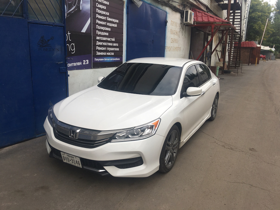 Тонування та led лампи Honda Accord 2016 USA 1