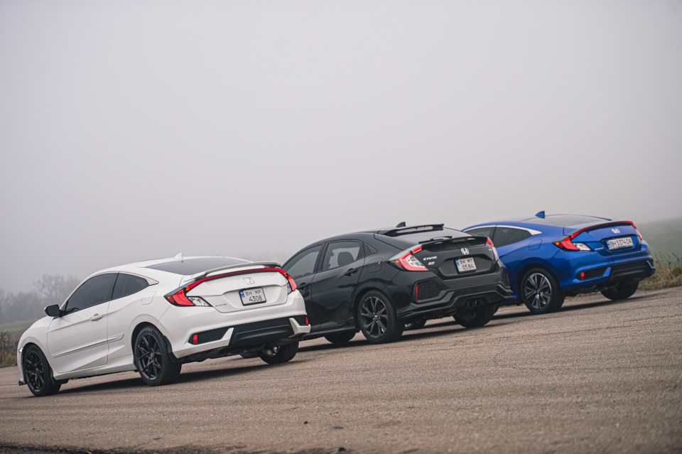 Туманний день в Одесі та Honda Civic X 5