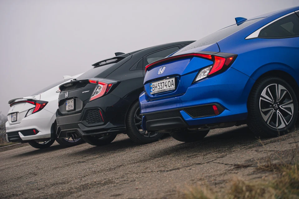 Туманний день в Одесі та Honda Civic X